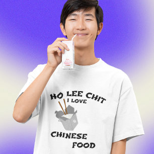 CAMISETA EU AMO COMIDA CHINESA