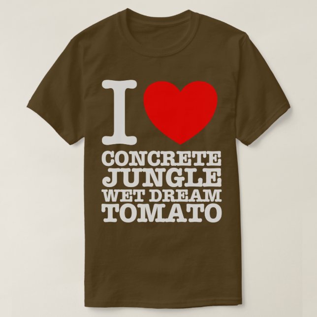 CAMISETA EU AMO CONCRETO JUNGLE WET DREAM TOMATO (Frente do Design)