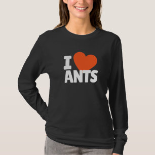 Camiseta Eu Amo Coração de Formigas Formigas