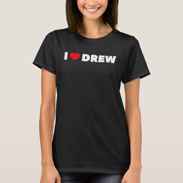 Camiseta Eu Amo Coração Drew (Frente)