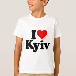 Camiseta Eu Amo Coração Kiev Kyiv Ucrânia Ucr
