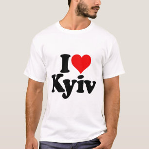 Camiseta Eu Amo Coração Kiev Quieve Ucrânia Ucr
