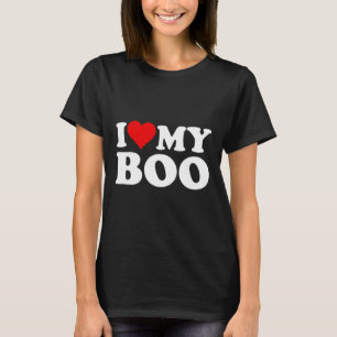 Camiseta Eu Amo Coração Meu Boo Bybe E Namorado Namorada