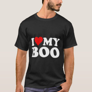 Camiseta Eu Amo Coração Meu Boo Tchau Tchau Namorado Namora