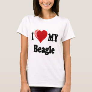 Camiseta Eu amo (coração) meu cão do lebreiro