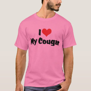 Camiseta Eu Amo Coração Meu Cougar