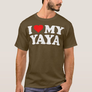 Camiseta Eu Amo Coração Minha Yaya