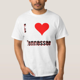 Camiseta Eu amo (coração) Tennessee