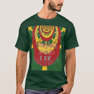 Camiseta Eu Amo Cores de Viagem Seguros à Distância Social