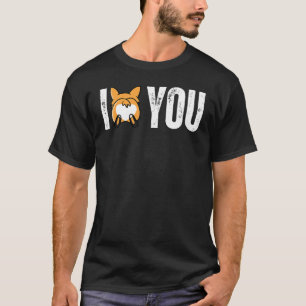 Camiseta Eu Amo Corgis Mas o Traseiro Me Deixa Louco Tras