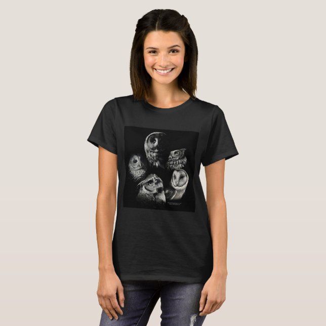 Camiseta Eu amo corujas! (Frente Completa)