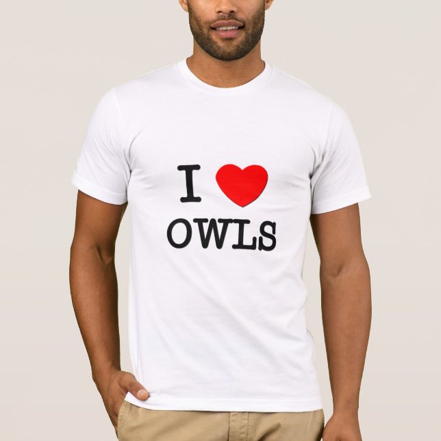 Camiseta Eu amo corujas (Frente)