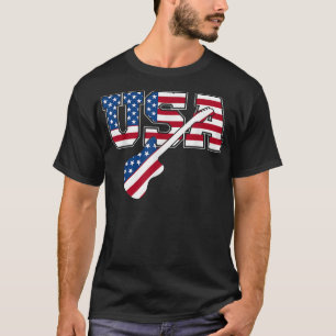 Camiseta Eu Amo Country Music USA Vintage Guitar American F