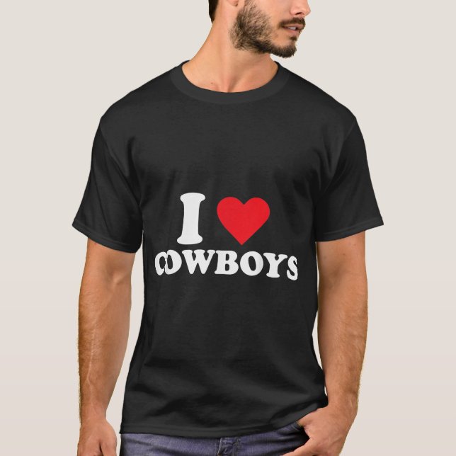 Camiseta Eu Amo Cowboys (Frente)