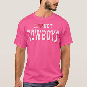 Camiseta Eu Amo Cowboys Quentes Funny Western Rodeo