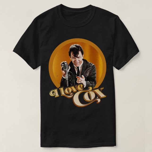 Camiseta EU AMO COX Sólido Dourado (Frente do Design)