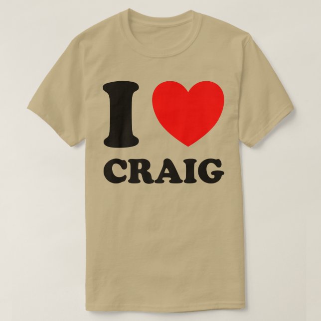 Camiseta Eu Amo Craig (Frente do Design)