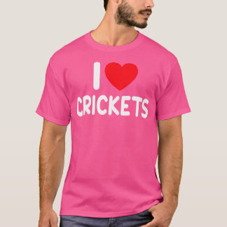 Camiseta Eu Amo Críquete