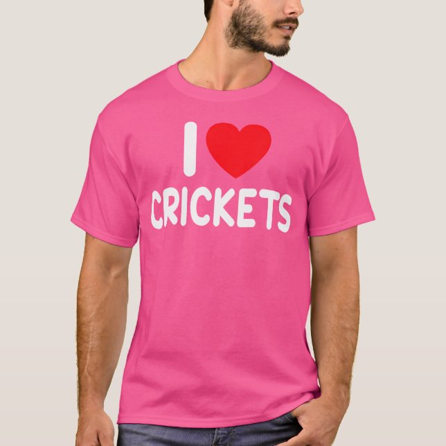 Camiseta Eu Amo Críquete (Frente)