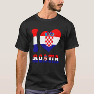 Camiseta Eu Amo Croácia Eu Amo Zagreb Legal Croácia Flag He