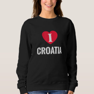 Camiseta Eu Amo Croácia Pátria País Natal Viagem
