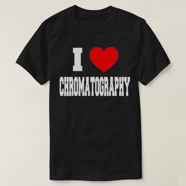 Camiseta Eu Amo Cromatografia (Frente do Design)