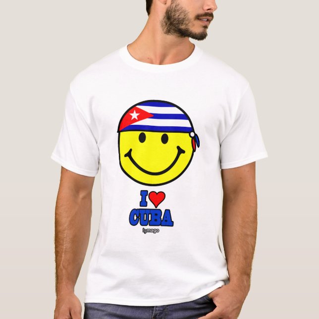 CAMISETA EU AMO CUBA (Frente)