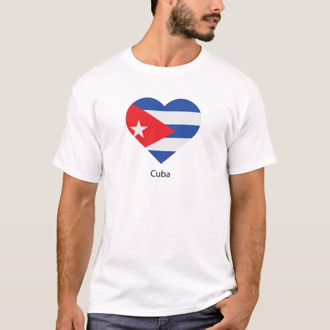 Camiseta Eu amo Cuba (Frente)