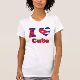 Camiseta Eu amo Cuba