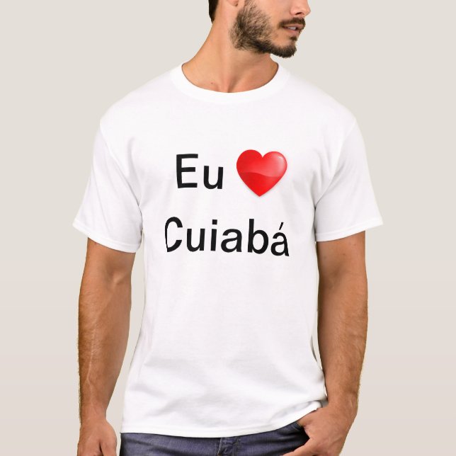 Camiseta eu amo Cuiabá (Frente)