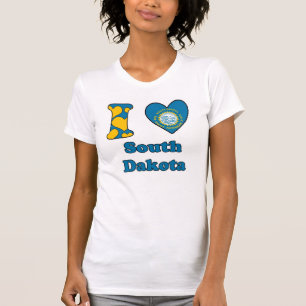 Camiseta Eu amo Dakota do Sul