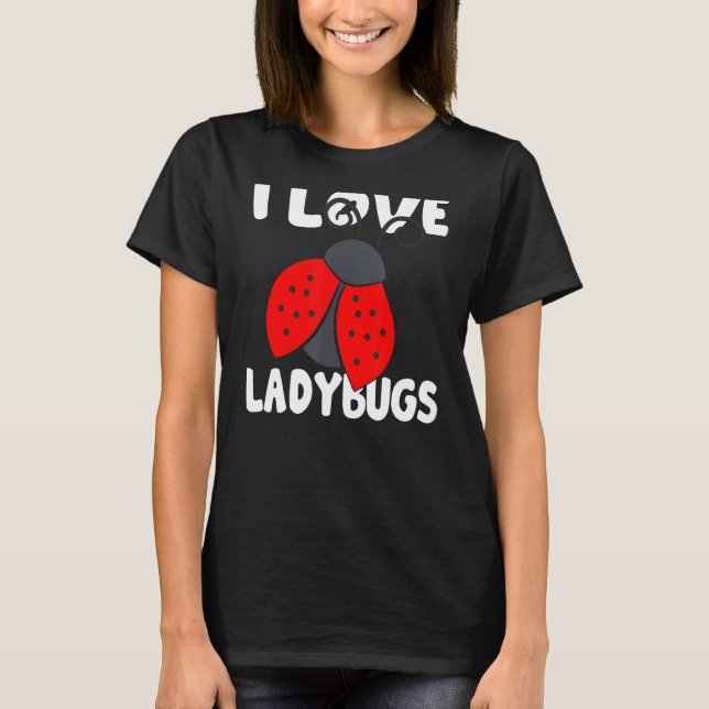 Camiseta Eu Amo Damybugs Insetos Biologista Insetos Squ Lad (Frente)