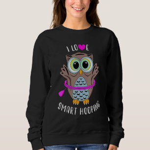 Camiseta Eu Amo Dança Inteligente de Hula Hoop da Coruja Hu