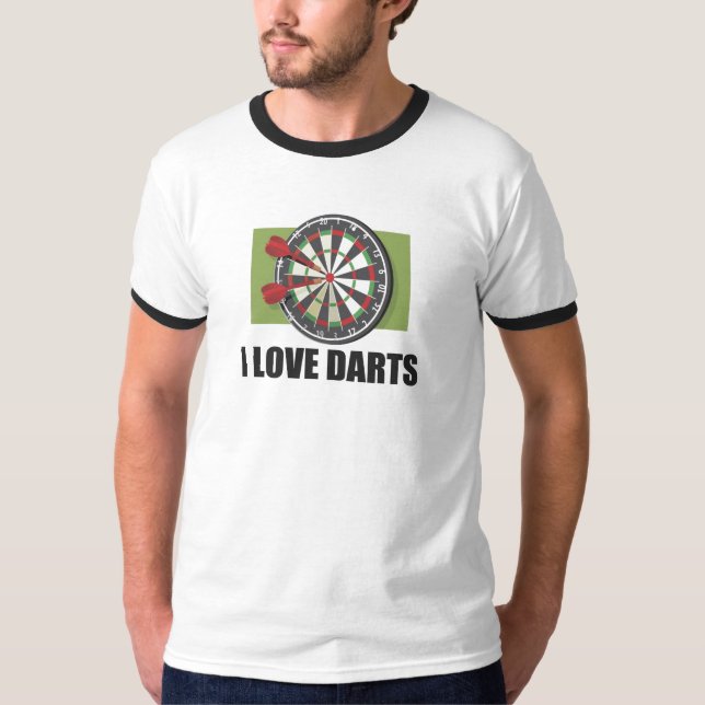 Camiseta Eu amo dardos (Frente)
