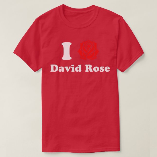 Camiseta Eu Amo David Rosa (Frente do Design)