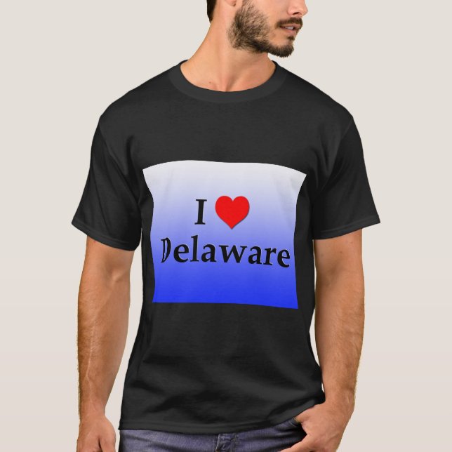 Camiseta Eu amo Delaware (Frente)