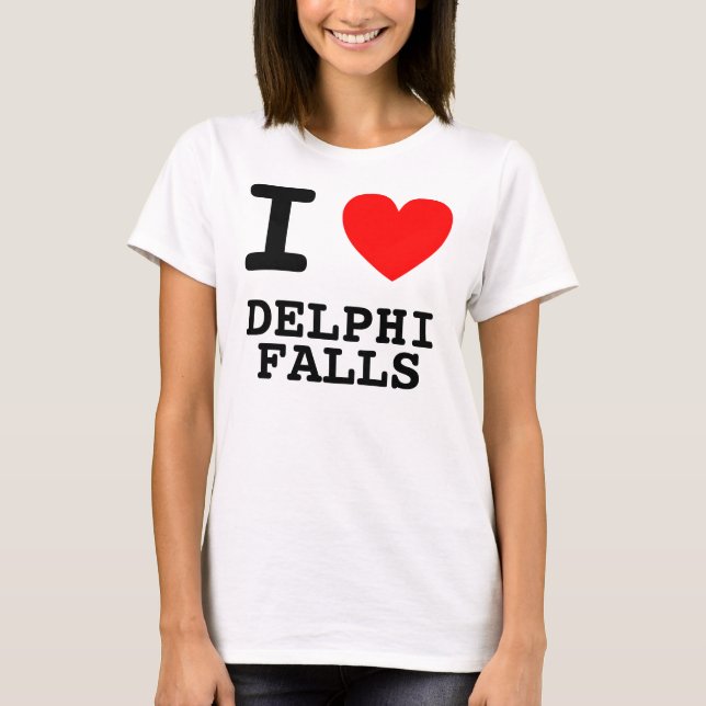 Camiseta Eu Amo Delphi Falls (Frente)