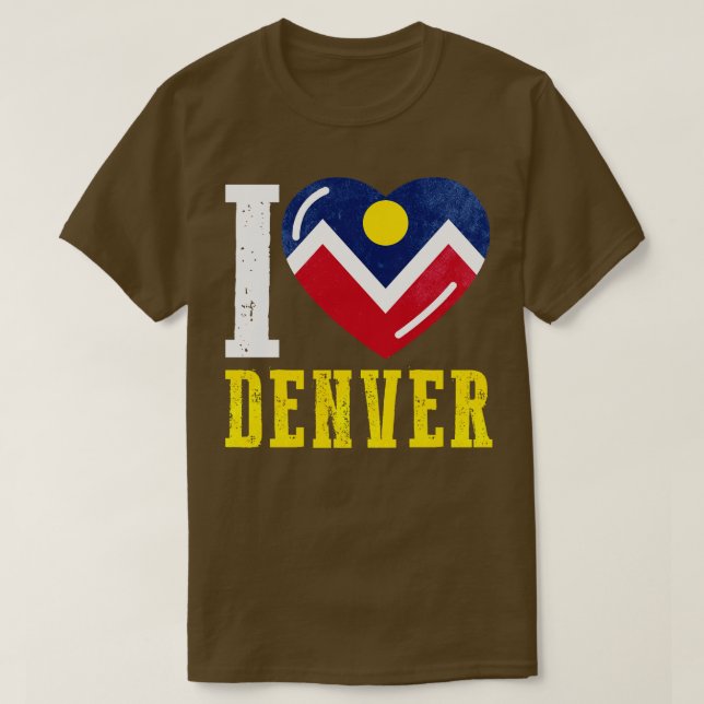 Camiseta Eu amo Denver (Frente do Design)