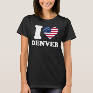 Camiseta Eu amo Denver. Eu coração Denver