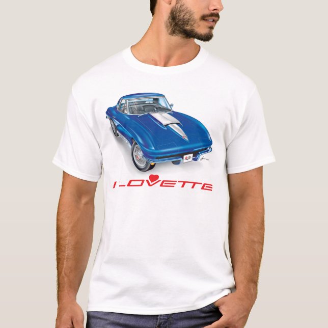 CAMISETA EU AMO DESIGN DE CARRO ÚNICO (Frente)