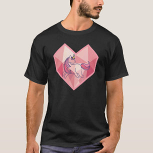 Camiseta Eu amo designs de unicórnios unicórnio com um cava