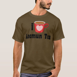 Camiseta Eu amo Designs Keemun Tea para amantes de chá