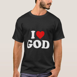 Camiseta Eu Amo Deus - Coração