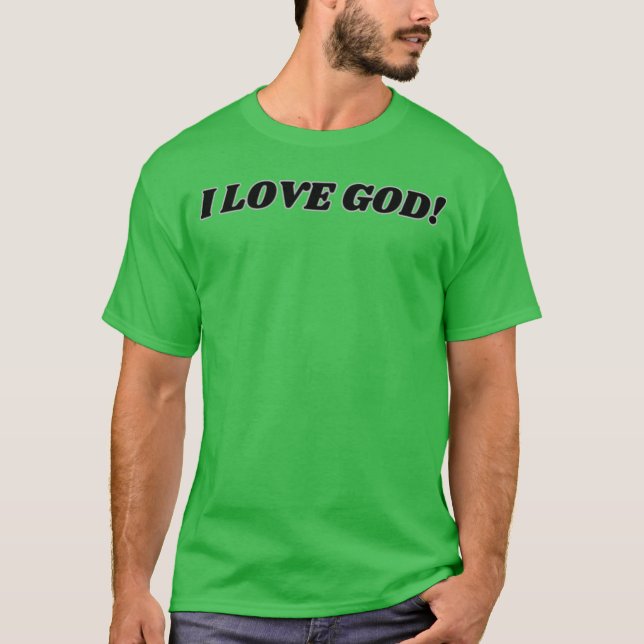 Camiseta EU AMO DEUS família (Frente)