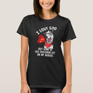Camiseta Eu Amo Deus Mas Alguns De Seus Filhos Husky Siber