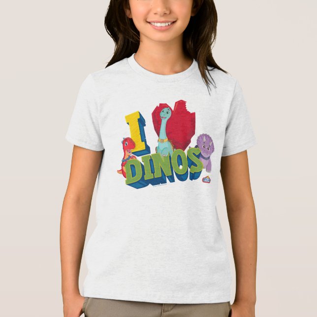 Camiseta Eu Amo Dinos | Dino Ranch (Frente)