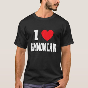 Camiseta Eu Amo Direito Comum