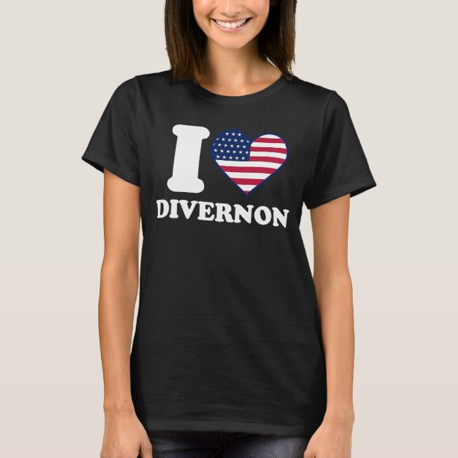 Camiseta Eu amo "Divernon" (Frente)