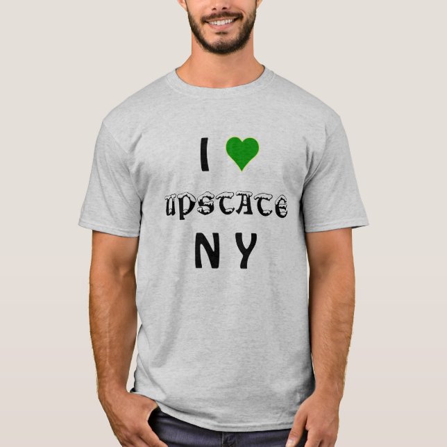 Camiseta Eu amo do norte do estado NY (Frente)