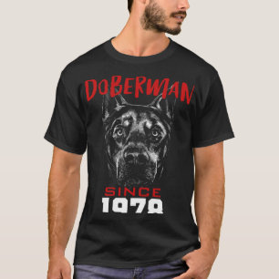 Camiseta Eu amo doberman desde 1978